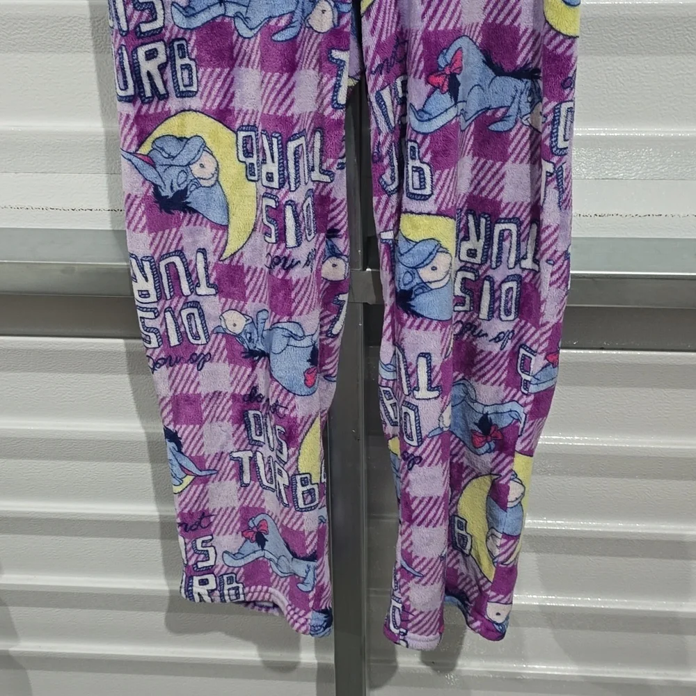 Eeyore Do‎ Not Disturb Fleece Pajama Pants Size XLARGE 16-18 - Picture 3 of 11